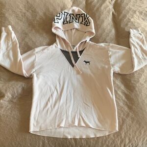 PINK Victoria's Secret Pale Pink Mesh Hoodie